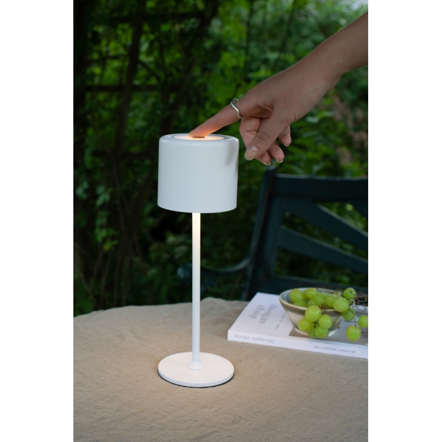 Markslöjd 108658 - LED Dimmerabile rechargeable lampada FILO LED/2W/5V IP44 30 cm bianco