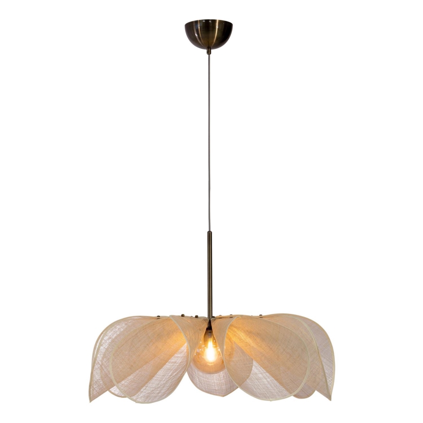 Markslöjd 108661 - Lampadario a sospensione con filo STYRKA 1xE27/40W/230V diametro 75 cm beige