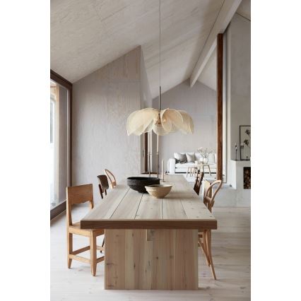 Markslöjd 108661 - Lampadario a sospensione con filo STYRKA 1xE27/40W/230V diametro 75 cm beige