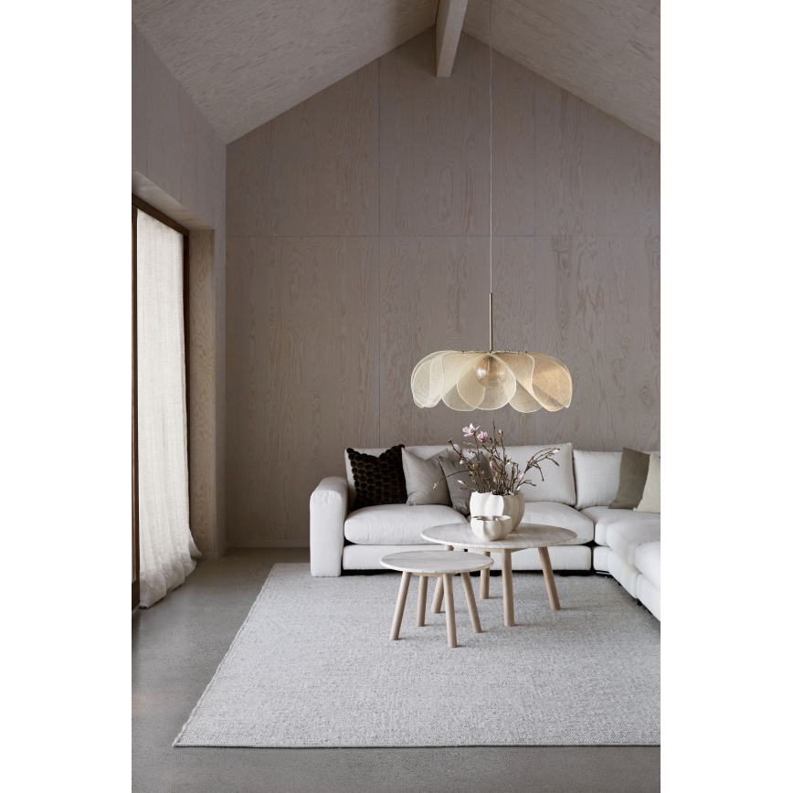 Markslöjd 108661 - Lampadario a sospensione con filo STYRKA 1xE27/40W/230V diametro 75 cm beige