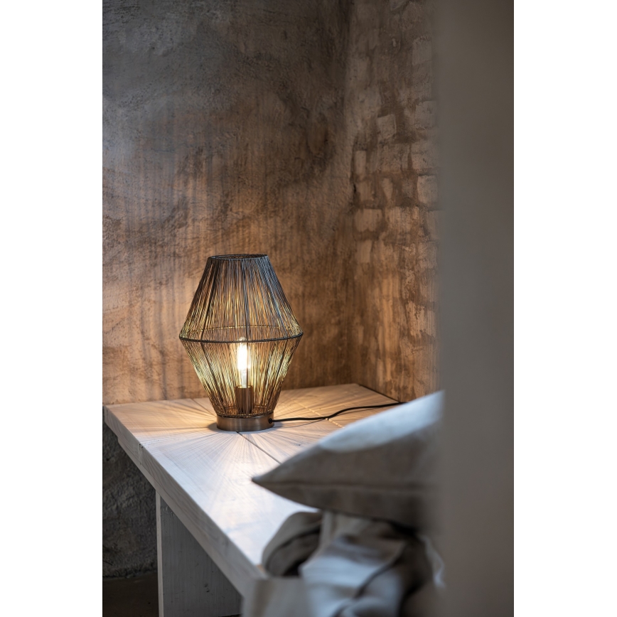 Markslöjd 108665 - Lampada da tavolo CASA 1xE27/40W/230V ottone