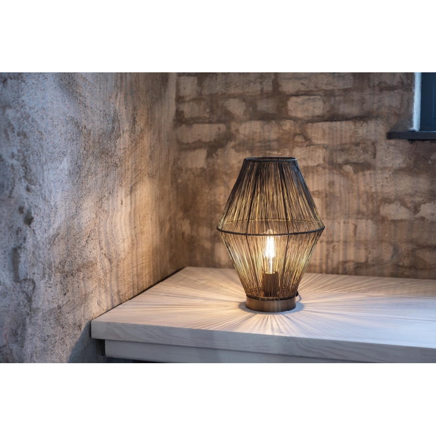 Markslöjd 108665 - Lampada da tavolo CASA 1xE27/40W/230V ottone