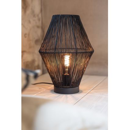 Markslöjd 108666 - Lampada da tavolo CASA 1xE27/40W/230V nero