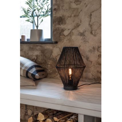 Markslöjd 108666 - Lampada da tavolo CASA 1xE27/40W/230V nero
