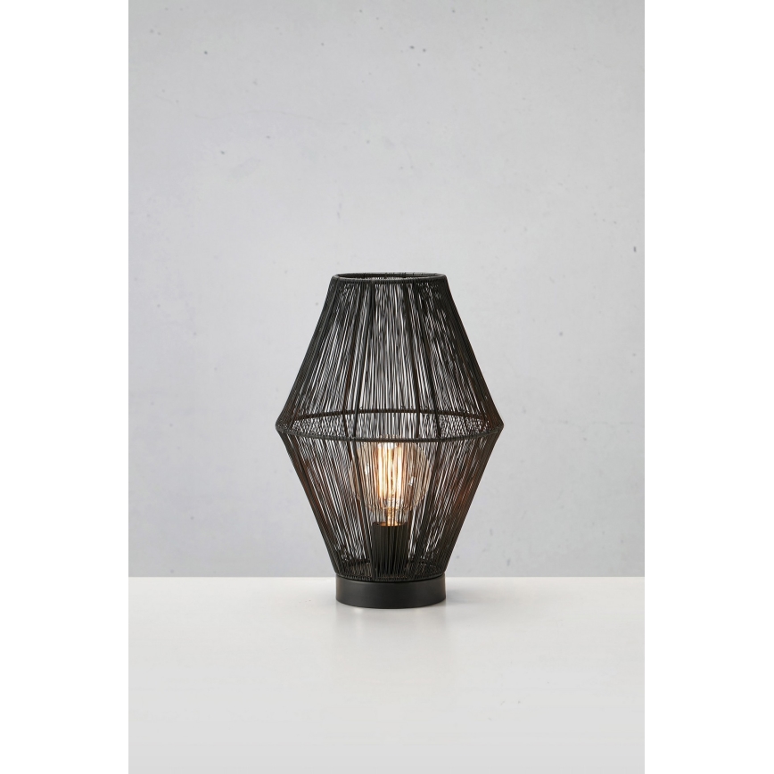 Markslöjd 108666 - Lampada da tavolo CASA 1xE27/40W/230V nero