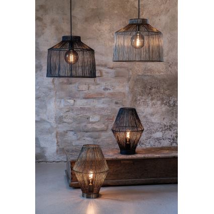 Markslöjd 108666 - Lampada da tavolo CASA 1xE27/40W/230V nero