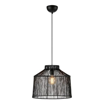 Markslöjd 108668 - Lampadario a sospensione con filo CAPANNA 1xE27/40W/230V nero