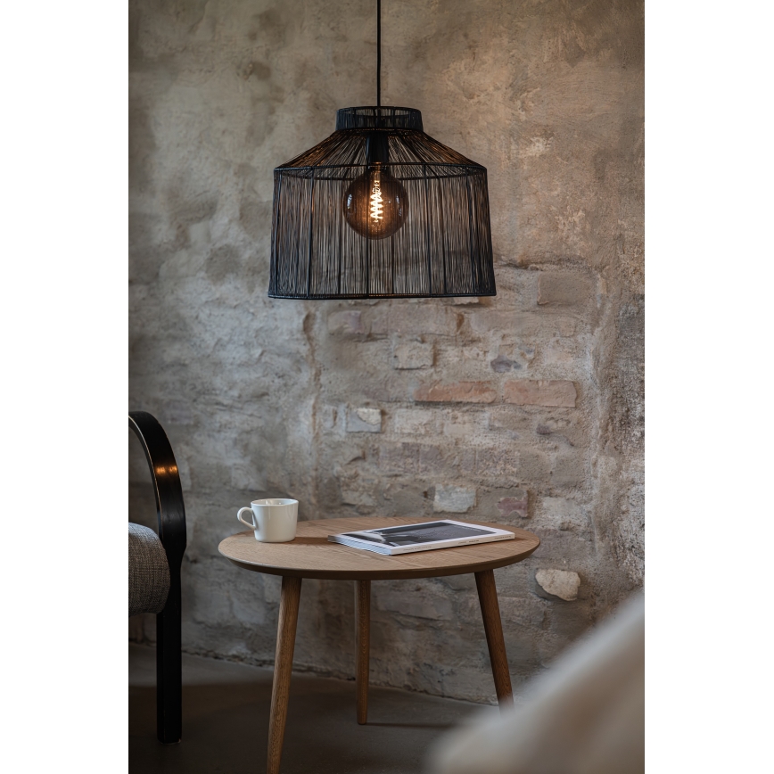 Markslöjd 108668 - Lampadario a sospensione con filo CAPANNA 1xE27/40W/230V nero