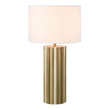 Markslöjd 108669 - Lampada da tavolo HASHIRA 1xE27/40W/230V bianco/ottone
