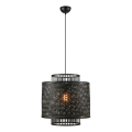 Markslöjd 108676 - Lampadario a sospensione con filo STRATI 1xE27/40W/230V nero/bambù