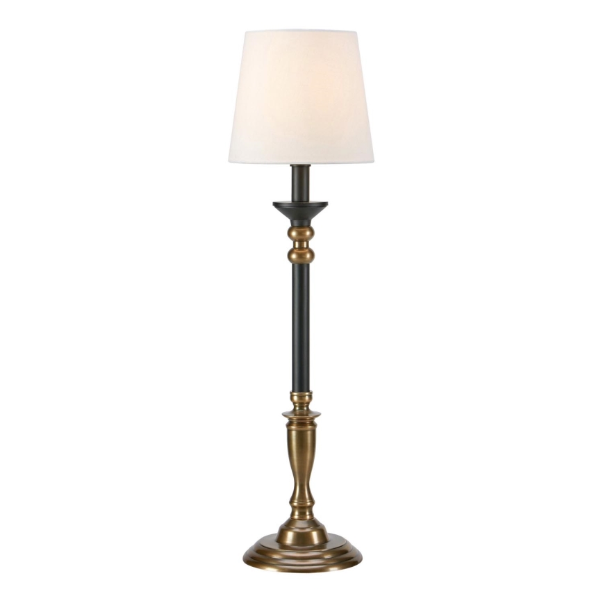 Markslöjd 108679 - Lampada da tavolo GENT 1xE27/40W/230V ottone/nero/bianco