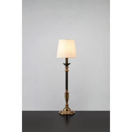 Markslöjd 108679 - Lampada da tavolo GENT 1xE27/40W/230V ottone/nero/bianco
