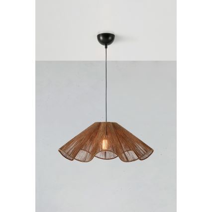 Markslöjd 108681 - Lampadario a sospensione con filo NAMI 1xE27/40W/230V marrone