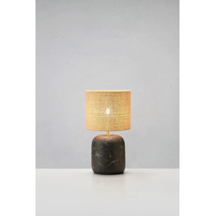 Markslöjd 108683 - Lampada da tavolo MONTAGNA 1xE14/40W/230V 32 cm beige/nero