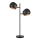 Markslöjd 108691 - Lampada da tavolo EDGAR 2xE14/40W/230V nero