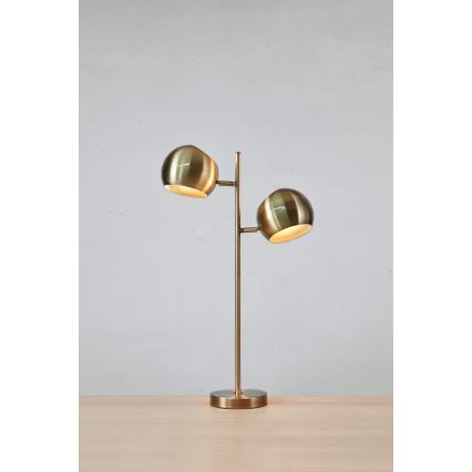Markslöjd 108692 - Lampada da tavolo EDGAR 2xE14/40W/230V oro