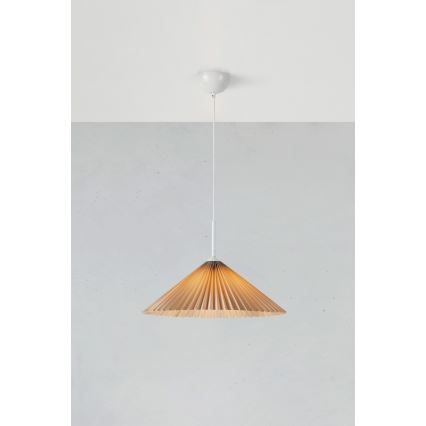 Markslöjd 108710 - Lampadario a sospensione con filo PLISADO 1xE27/40W/230V diametro 50 cm beige