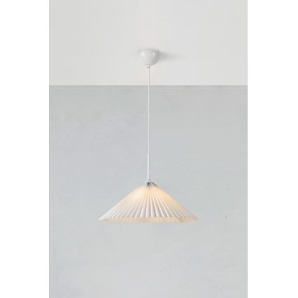 Markslöjd 108711 - Hängeleuchte an Schnur PLISADO 1xE27/40W/230V d 50 cm weiß