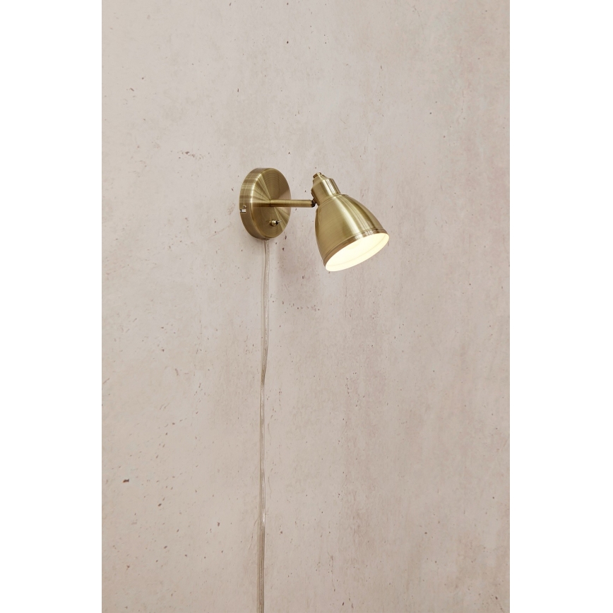 Markslöjd 108714 - Applique STORY 1xE14/40W/230V ottone