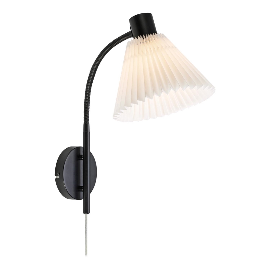 Markslöjd 108752 - Applique MIRA 1xE14/40W/230V nero/bianco