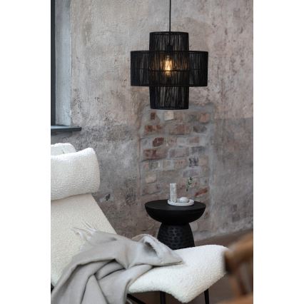 Markslöjd 108766 - Lampadario a sospensione con filo SOGA 1xE27/40W/230V nero