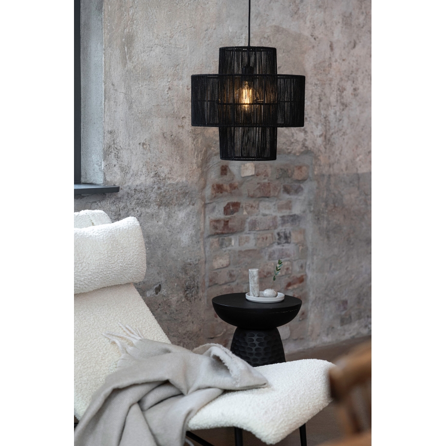 Markslöjd 108766 - Lampadario a sospensione con filo SOGA 1xE27/40W/230V nero