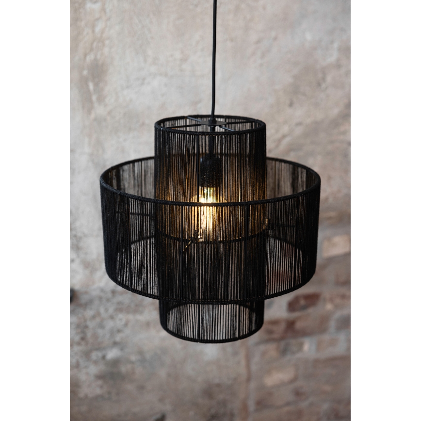 Markslöjd 108766 - Lampadario a sospensione con filo SOGA 1xE27/40W/230V nero
