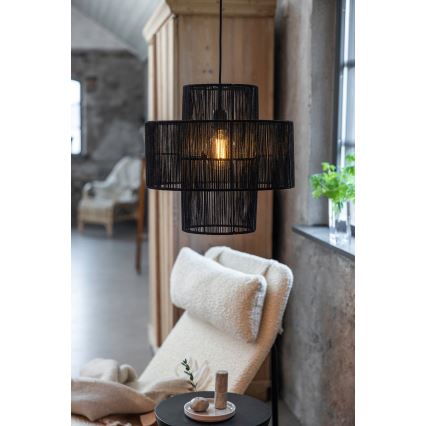 Markslöjd 108766 - Lampadario a sospensione con filo SOGA 1xE27/40W/230V nero