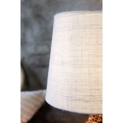Markslöjd 108771 - Lampada da tavolo PAGLIA 1xE27/40W/230V bianco/rattan