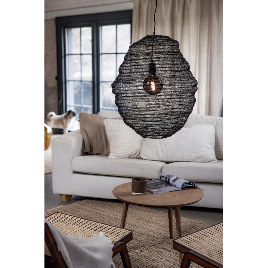Markslöjd 108772 - Lampadario a sospensione con filo TAZZA 1xE27/40W/230V nero