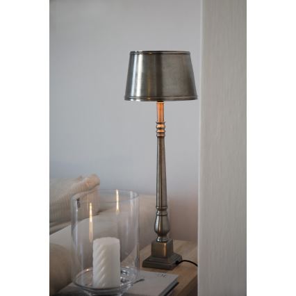 Markslöjd 108775 - Lampada da tavolo METALLO 1xE27/40W/230V cromo opaco