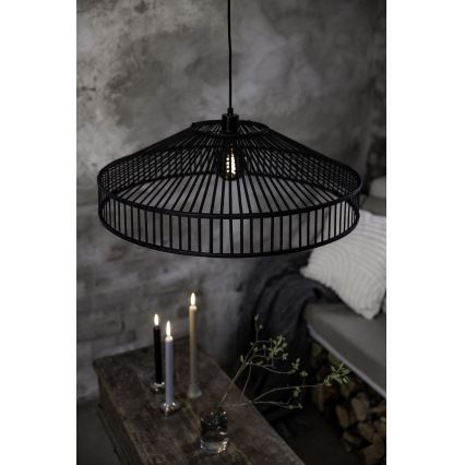Markslöjd 108782 - Hängeleuchte an Schnur TAPA 1xE27/40W/230V schwarz/Bambus