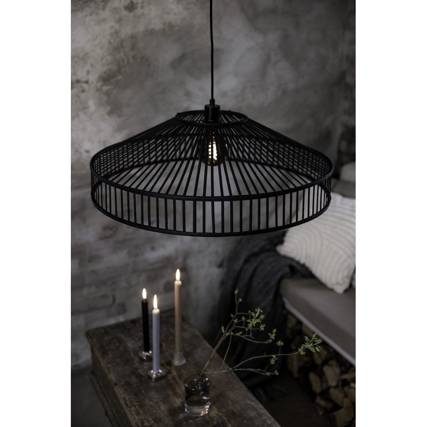 Markslöjd 108782 - Hängeleuchte an Schnur TAPA 1xE27/40W/230V schwarz/Bambus