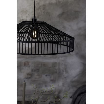 Markslöjd 108782 - Hängeleuchte an Schnur TAPA 1xE27/40W/230V schwarz/Bambus