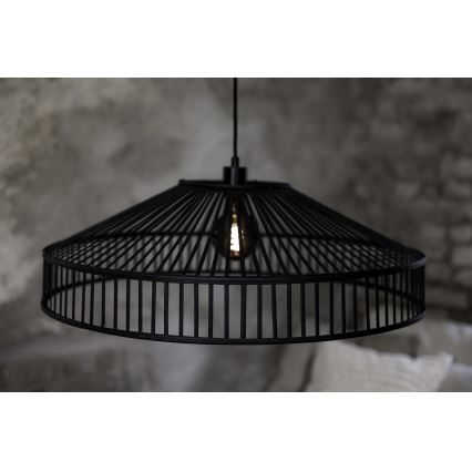 Markslöjd 108782 - Lampadario a sospensione con filo TAPA 1xE27/40W/230V nero/bambù