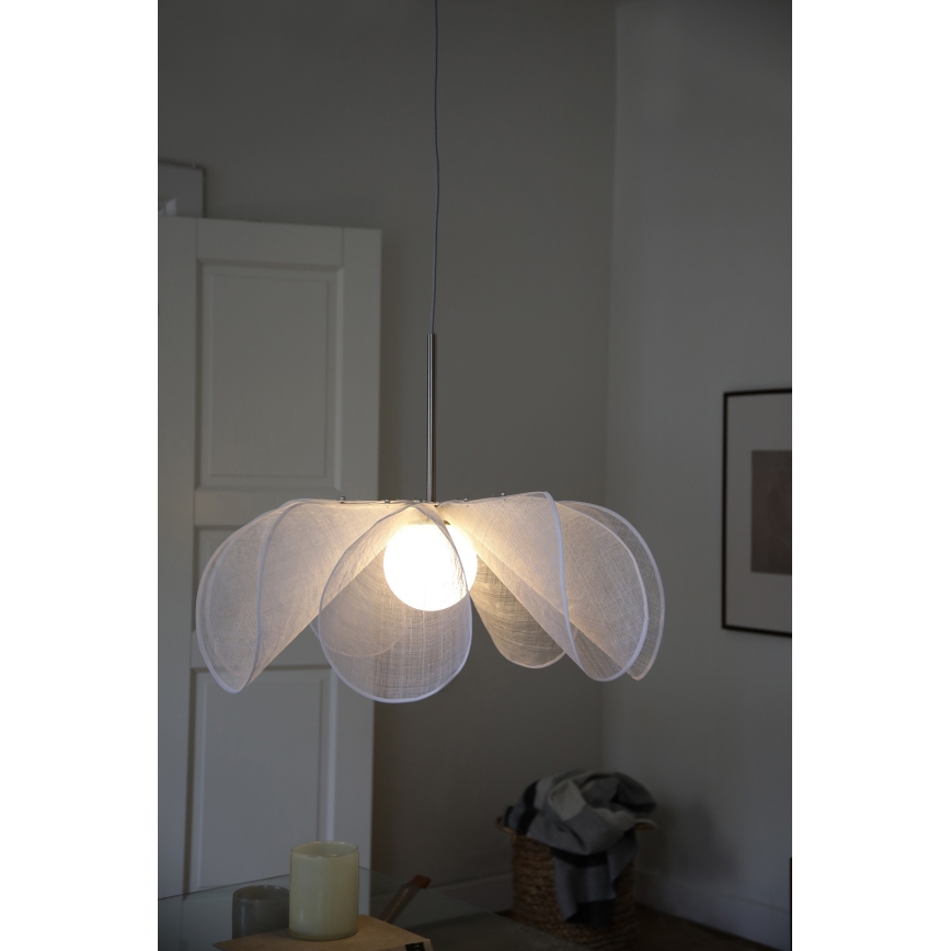 Markslöjd 108818 - Lampadario a sospensione con filo STYRKA 1xE27/40W/230V diametro 75 cm bianco