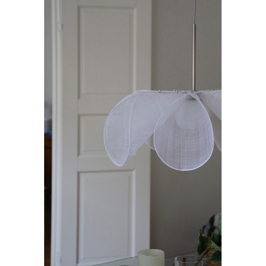 Markslöjd 108818 - Lampadario a sospensione con filo STYRKA 1xE27/40W/230V diametro 75 cm bianco