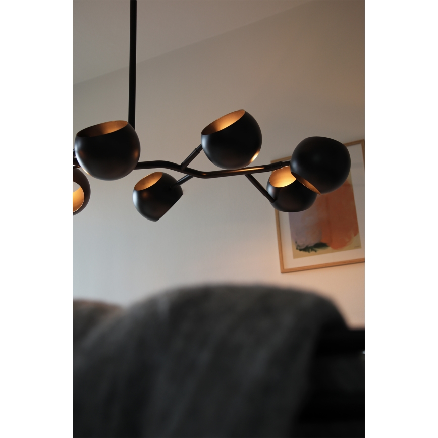Markslöjd 108852 - Deckenleuchte an Stange EDGAR 8xE14/40W/230V schwarz