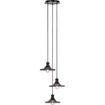 Markslöjd 108853 - Hängeleuchte NOVIA 3xE27/40W/230V schwarz/rauchig