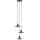 Markslöjd 108853 - Suspension filaire NOVIA 3xE27/40W/230V noir/fumé