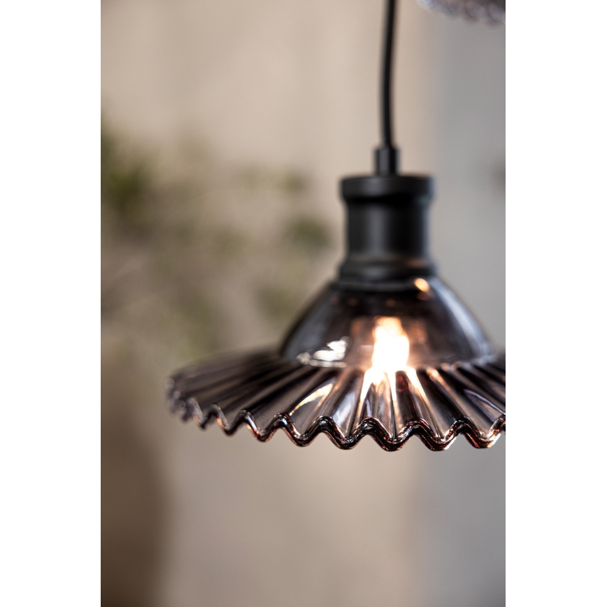 Markslöjd 108853 - Suspension filaire NOVIA 3xE27/40W/230V noir/fumé