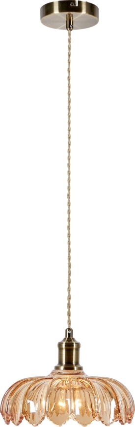 Markslöjd 108858 - Hängeleuchte KURAGE 1xE27/40W/230V Messing/rauchig beige