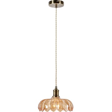 Markslöjd 108858 - Suspension filaire KURAGE 1xE27/40W/230V laiton/fumé beige