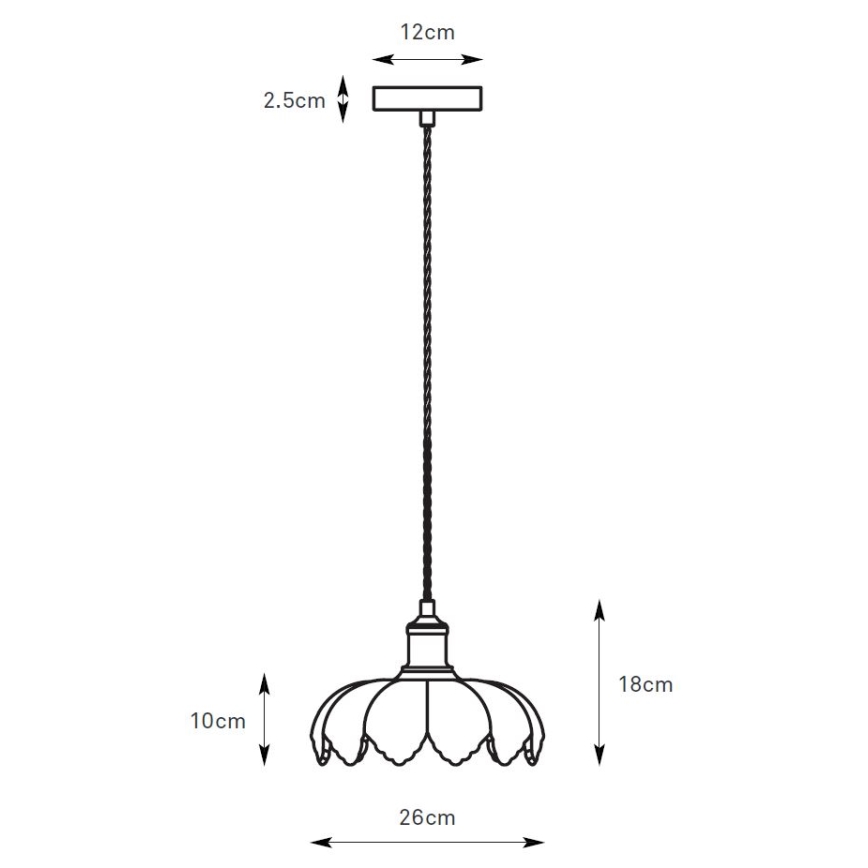 Markslöjd 108858 - Suspension filaire KURAGE 1xE27/40W/230V laiton/fumé beige