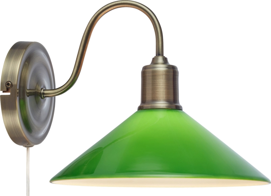 Markslöjd 108866 - Applique murale VELA 1xE27/40W/230V laiton/vert