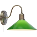 Markslöjd 108866 - Applique VELA 1xE27/40W/230V ottone/verde