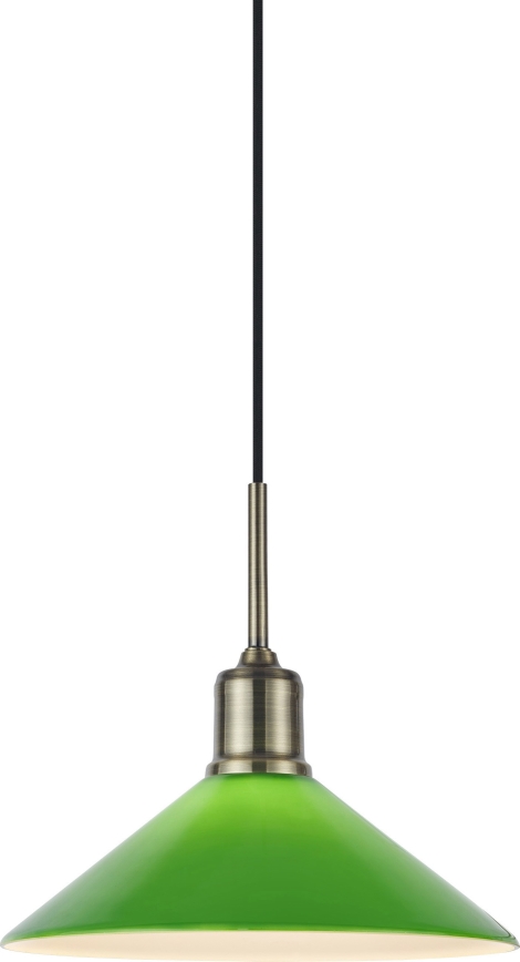 Markslöjd 108868 - Hängeleuchte VELA 1xE27/40W/230V Messing/grün