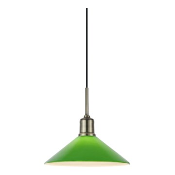 Markslöjd 108868 - Lampadario a sospensione con filo VELA 1xE27/40W/230V ottone/verde