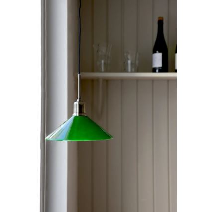 Markslöjd 108868 - Lampadario a sospensione con filo VELA 1xE27/40W/230V ottone/verde