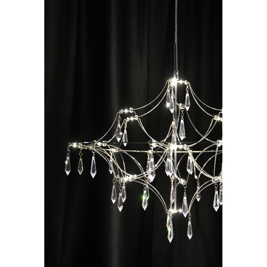 Markslöjd 108869 - Suspension filaire en cristal à intensité variable EFESOS LED/14W/230V d. 60 cm